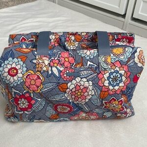 Vera Bradley 4 Piece Tropical Evening Travel Toiletries Make Up Bag Set